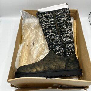 NWT UGG AUSTRALIA Camaya Women's Charcoal Grey Sweater Boots Size 11 - 1006711 -